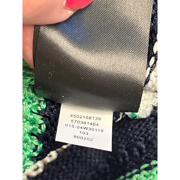 White House Black Market Long Sleeve Stripe V-Neck Pullover Sweater, size medium - Picture 10 of 14